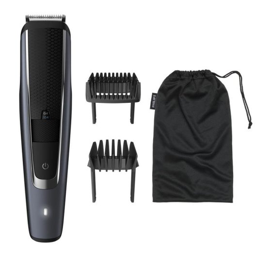 Máquina de Cortar Cabelo Philips BT5502/16 Sem Fio 40 Comprimentos 90min 2 Pentes À Prova de Água Carga Rápida