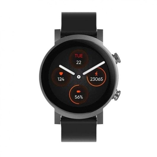 TicWatch E3 Bluetooth GPS 44mm Display HD Nero Resistenza Acqua IP68 SpO2 Cardiofrequenzimetro
