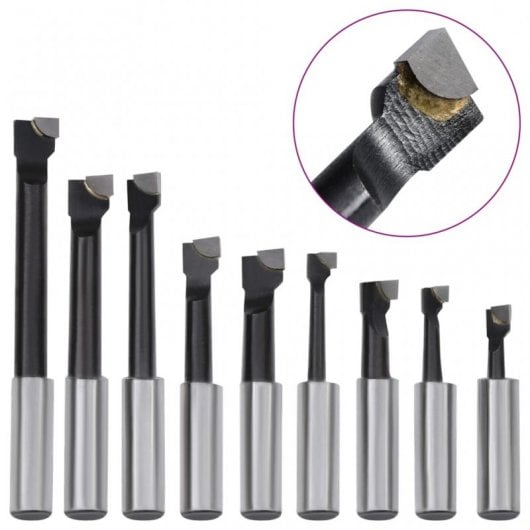 VidaXL MT3-F1-12 Set de Herramientas Perforación 15 Piezas Cabezal 50mm