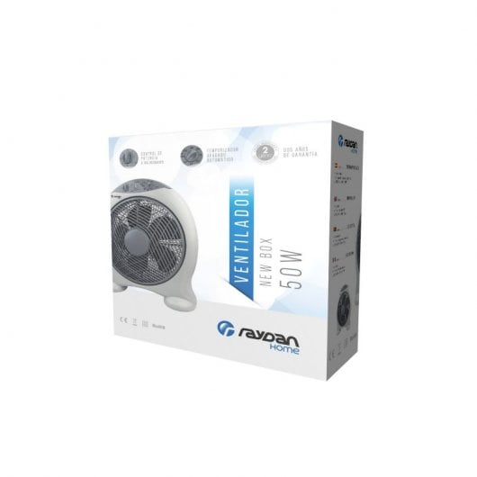 Raydan Home New Box Ventoinha de Mesa 50W Cinzenta