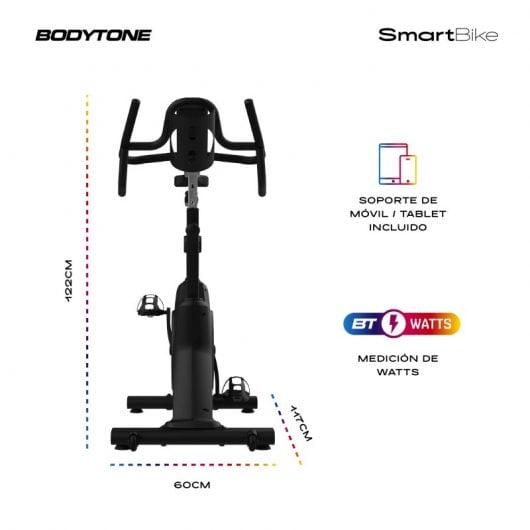 Bodytone SMB1v1/+2 Bicicleta Estática Negra