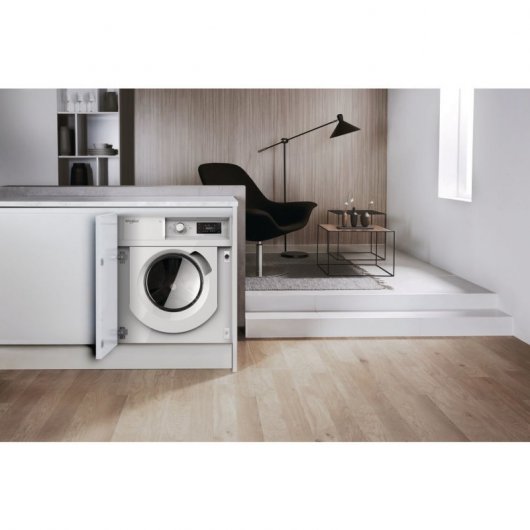 Whirlpool BI WMWG 71483E EU N Máquina de Lavar Roupa Encastrável 7 kg D