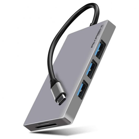 Akashi ALTHUB7IN1TC Hub USB-C a USB-C/HDMI/USB 3.0/SD/MicroSD