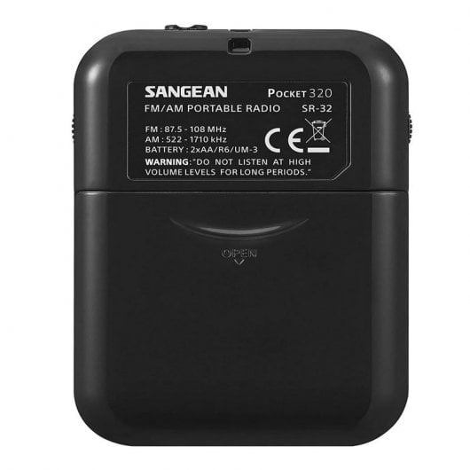 Sangean SR-32 B Tragbares Radio schwarz