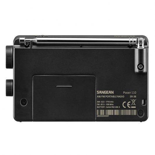 Sangean SR-36 B Radio analogique portable noir