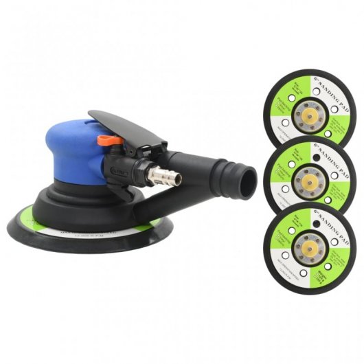 VidaXL Lijadora Orbital Neumática y Aspiradora con Almohadilla 150mm