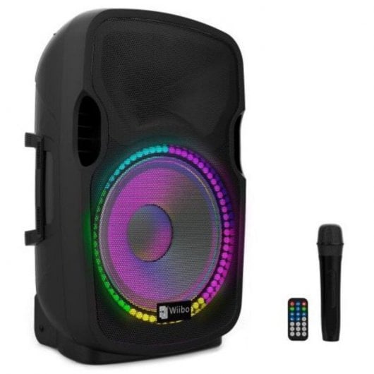 Wiibo Festa 12BT Altavoz Activo Bluetooth 200W + Soporte + Cable + Micrófono