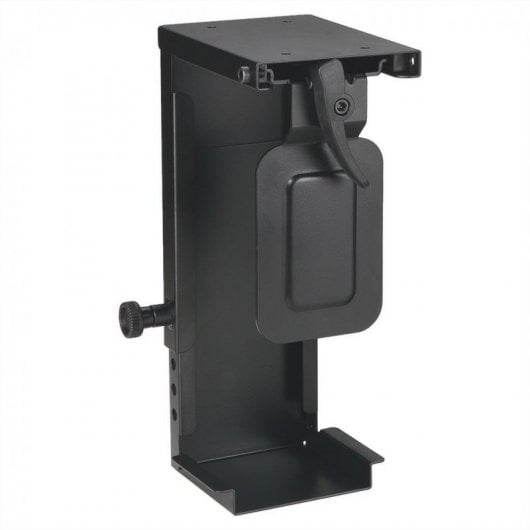 Supporto mini CPU sotto il tavolo nero