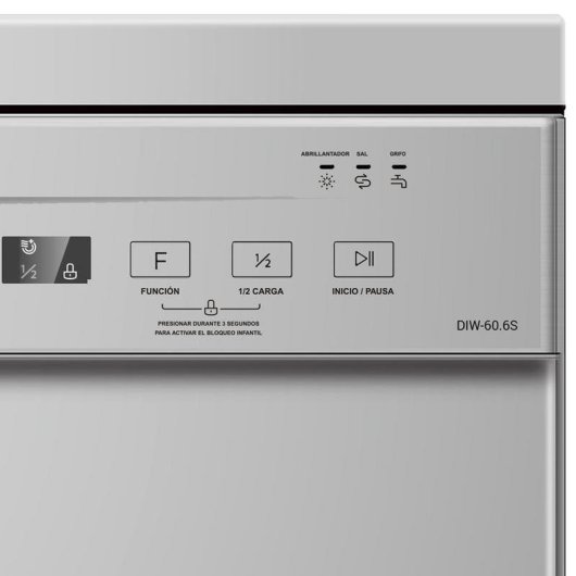 Máquina de lavar loiça Infiniton DIW60.5 12 Serviços A++ aço inoxidável com auto limpeza