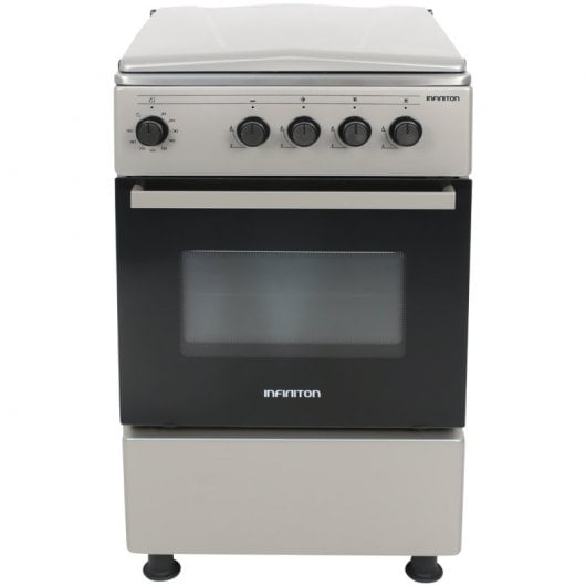 Infiniton CC54IXG Cocina de Gas Natural/Butano 3 Zonas + Horno Acero Inoxidable