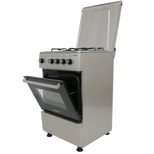 Infiniton CC54IXG Cocina de Gas Natural/Butano 3 Zonas + Horno Acero Inoxidable