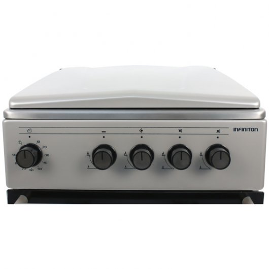 Infiniton CC54IXG Cocina de Gas Natural/Butano 3 Zonas + Horno Acero Inoxidable