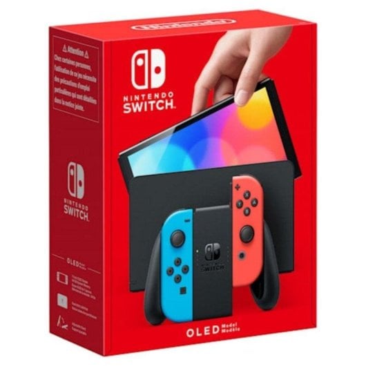 Nintendo Switch OLED Azul Neón/Rojo Neón Reacondicionado