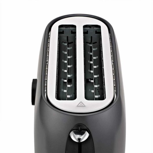 Broodrooster Haeger Future Plus TO-14D.013A 2 Brede Sleuven 1400 W 6 Bruiningsstanden Ontdooien Opwarmen Kruimellade Zwart