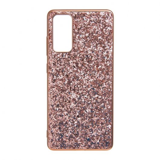 Funda Brillantina Oro Rosa para Samsung Galaxy S20 FE