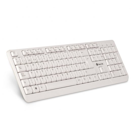 NGS Spike, QWERTY, PT tastiera USB Portoghese Bianco