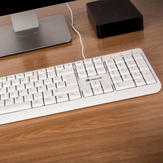 NGS Spike Teclado USB Branco Layout PT