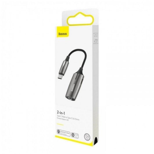 Basaus Adaptador de USB-C a USB-C y Jack 3.5mm