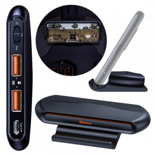 Adaptateur de jeu Baseus pour jeux mobiles noir