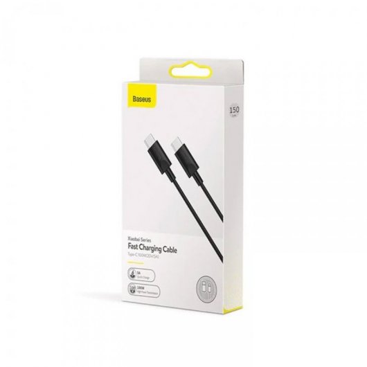 Baseus Cable Carga Rápida USB-C a USB-C 100W 1.5m Negro