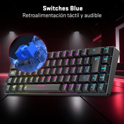 Tempest K20 Beast Teclado Mecánico Gaming RGB TKL Negro
