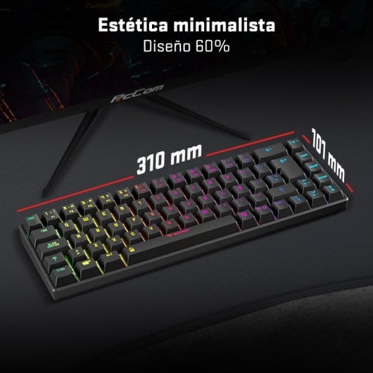 Tempest K20 Beast Teclado Mecánico Gaming RGB TKL Negro