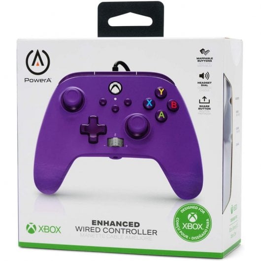 Power A Mando con Cable Púrpura para Xbox Series X/S