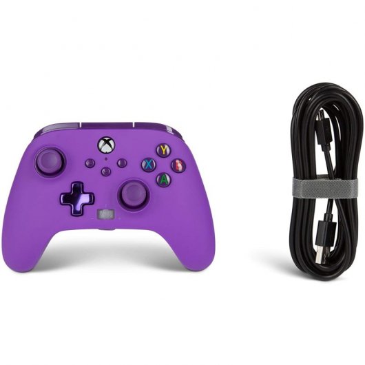 Alimenta un controller cablato viola per Xbox Series X/S