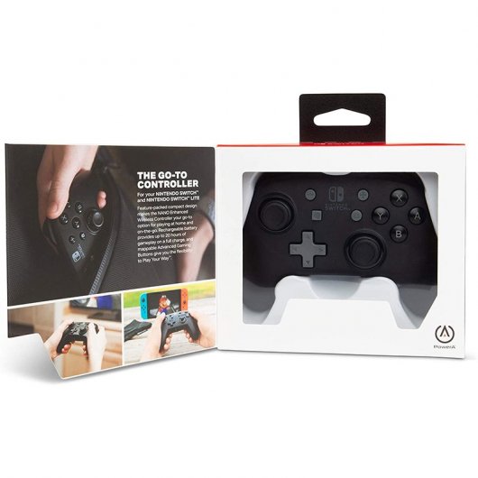 Power A Nano Mando Inalámbrico Negro para Nintendo Switch/Lite