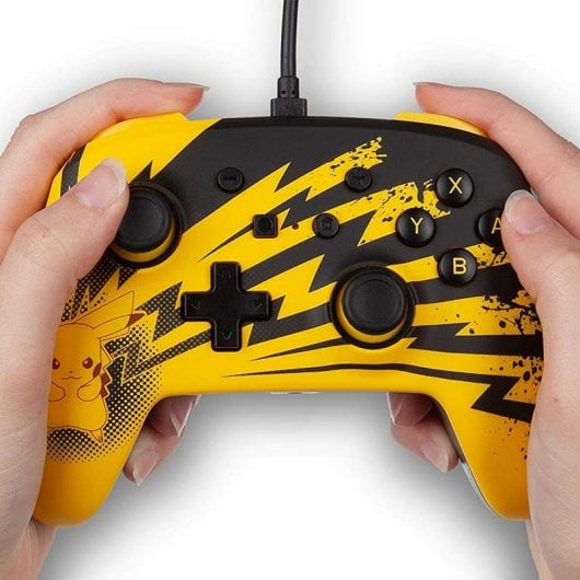 Alimentez une manette filaire Pokémon Pikachu Lightning pour Nintendo Switch