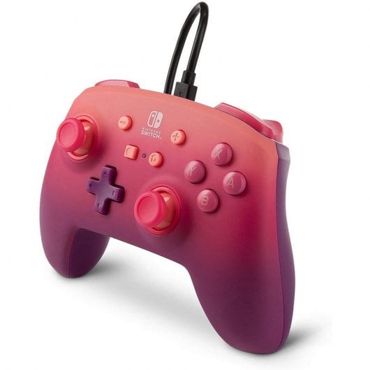 Alimenta un controller con cavo fucsia per Nintendo Switch