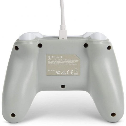 Power A Mando con Cable Blanco Mate para Nintendo Switch