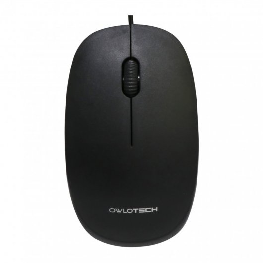 Owlotech M30 Ratón 1.000 DPI Negro