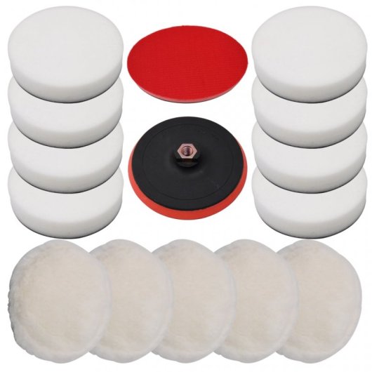 VidaXL Set de Esponjas de Pulido 180mm 14 Piezas