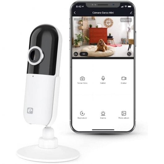Garza Smart Design Cámara Inteligente de Vigilancia IP 720p HD WiFi para Interiores