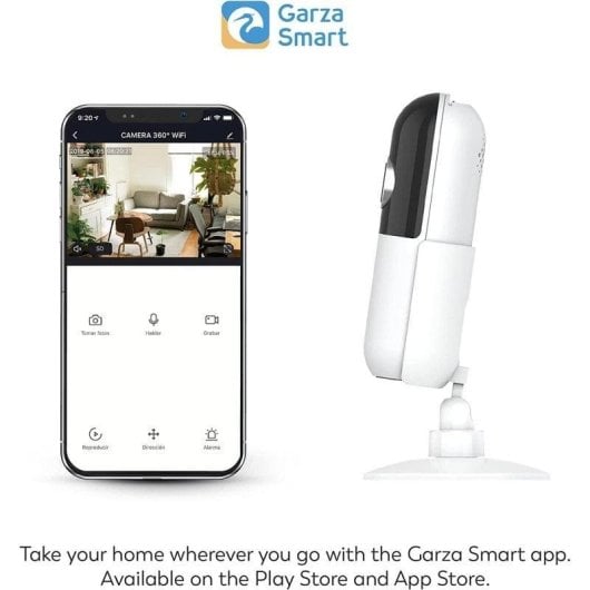 Garza Smart Design Cámara Inteligente de Vigilancia IP 720p HD WiFi para Interiores
