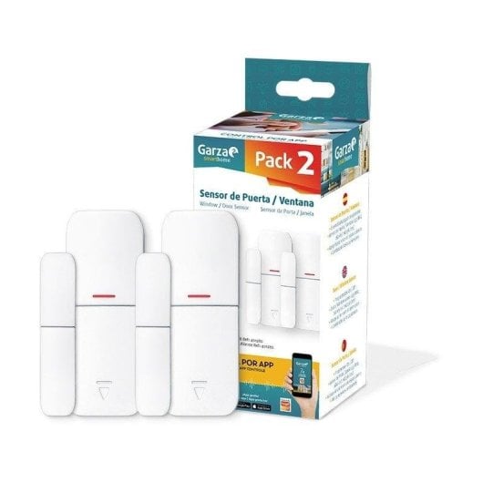 Garza Smarthome Pack 2 Sensores Apertura de Puertas/Ventanas para Kit de Alarma Garza