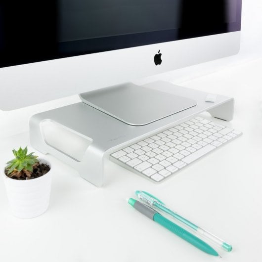 TooQ TQMR0004 Suporte Elevador para Monitor/Portátil Prateado