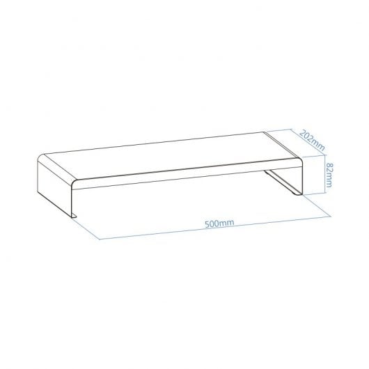 TooQ TQMR0121 Soporte Elevador para Monitor/Portátil Negro