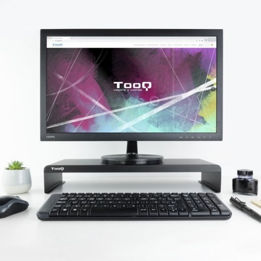 TooQ TQMR0121 Soporte Elevador para Monitor/Portátil Negro