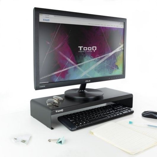 TooQ TQMR0121 Soporte Elevador para Monitor/Portátil Negro