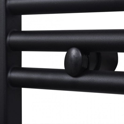 VidaXL Radiateur Sèche-Serviettes Incurvé 500x1160mm Noir