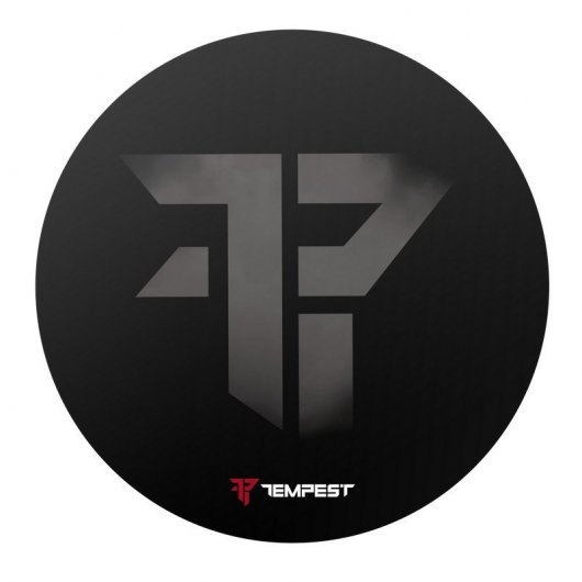 Tempest Pack F36-2 Silla Gaming con Reposapiés Negra/Blanca + Alfombra Circle of War