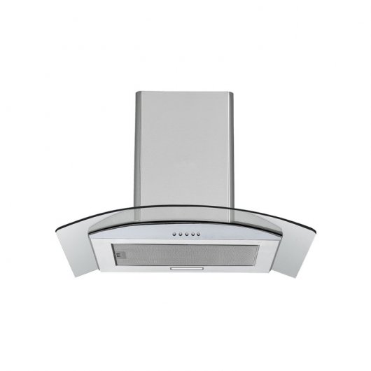 Amsta AMCV60X Campana Decorativa 60 cm Acero Inoxidable/Cristal