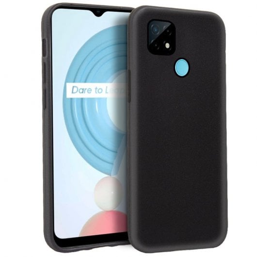 Coque en silicone noire cool pour Realme C21