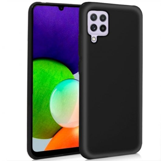 Coque en silicone noire cool pour Samsung Galaxy A22 4G
