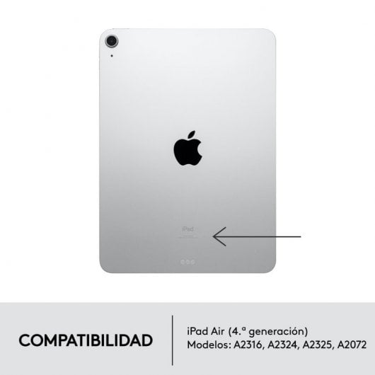 Custodia con tastiera Logitech Combo Touch per iPad Air 4 Gen 2020/5 Gen 2022