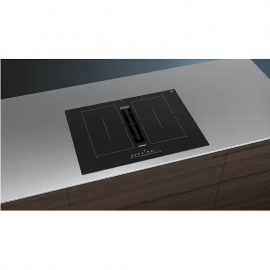 Siemens iQ500 ED731FQ15E Placa de Inducción  4 zonas con Extractor Integrado Negra