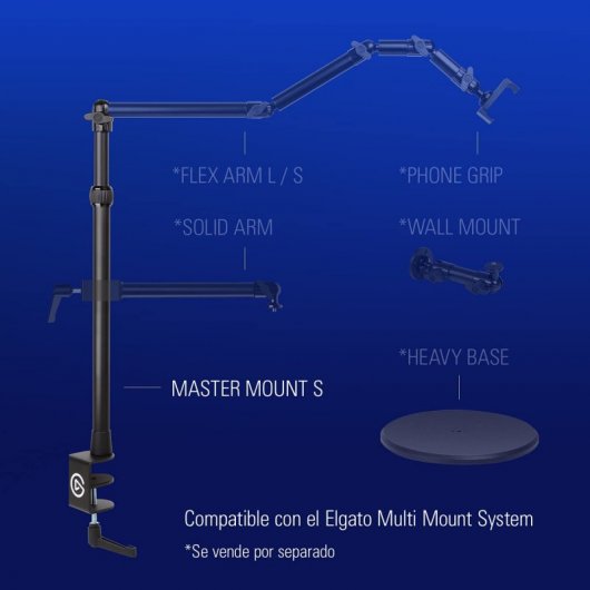 Elgato Master Mount (S) Poste Principal Extensible hasta 54 cm/21"