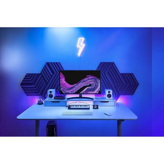 Elgato Light Strip Extension Luces LED RGBWW sin Parpadeo 2000 Lúmenes 16M de Colores Blanco Cálido/Frío